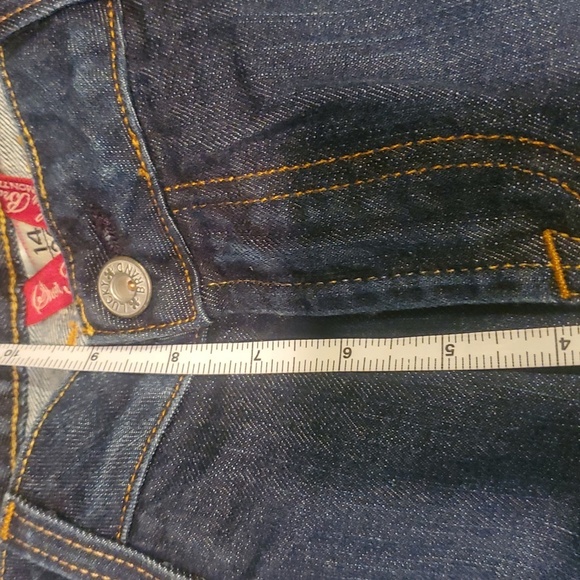 Lucky Brand Lola Boot Cut Embroidered Snap Closure Back Pocket Sz 14 X 32" Jeans - Picture 11 of 12